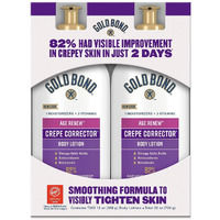 Gold Bond Age Renew Crepe Corrector Body Lotion  Replenishing & Smoothing Formula 26 Oz (2 13 Oz Bottles)