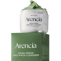 Arencia Korean Rice Mochi Face Cleanser & Daily Scrub - Moisturizing  Brightening & Deep-Cleansing - All Skin Types  Vegan  Organic - With Rice Powder  Rice Water & Green Tea (4.23Oz)