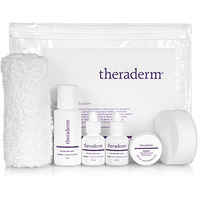 Theraderm Skin Renewal Travel System With Peptide Hydrator - Tsa Approved - 2- Week Supply