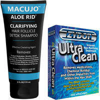 Macujo Aloe Rid Detox Shampoo And Zydot Ultraclean Method  Deep Cleans  All Pollutants  Residual Medications  Nicotine  Alcohol  Chlorine  2Nd Hand-Smoke