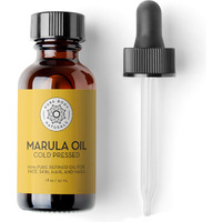 Pure Body Naturals Marula Facial Oil  1 Fluid Ounce - Cold-Pressed  Refined Luxury Beauty Oil For Face And Hair - Vegan  Gluten-Free And 100% Natural