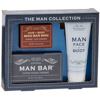 San Francisco Soap Company The Man Collection Set (Citrus  Patchouli  Red Clover) - No Harmful Chemicals - Good For All Skin Types - Made In The Usa