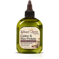 Sfc Natural Queen Volume & Growth - Castor Rice Protein Hair Oil 7.1 Oz - Volumizing Hair Growth Hair Oil