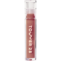 Tower 28 Shineon Milky Lip Jelly  Cashew  Non-Sticky Lip Gloss  Milky Rosy Brown Vegan Lip Gloss  Moisturizing Apricot And Raspberry Seed Oil  Cruelty Free