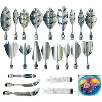 Andrsan Gelatin Jelly Art Starter Kit  3D Flower Cake Decorating Tool  Set Of 20 Piece Diy Needle Tips Pastry Tools