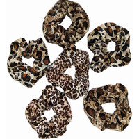 Tuicare 6 Pcs Hair Scrunchies For Women - Leopard & Cheetah Print  Velvet  Large  3 Styles  Hair Ties For Thick Hair  Hair Accessories  6 Count