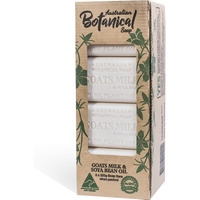 Australian Botanical Soap Goats Milk And Soya Bean Oil Triple-Milled  8 Bars - Packaging May Vary