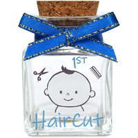 Hamuiers First Haircut Keepsake Holder  First Curl Keepsake Box For Kids Baby Keepsake Box Baby Shower For Babies To Keep The Childhood Memory - Boy