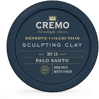 Cremo Premium Barber Grade Hair Styling Palo Santo (Reserve Collection) Sculpting Clay  High Hold  Matte Finsh  4 Oz