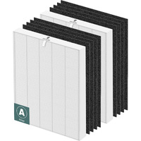 115115 Hepa Replacement Filter A For Winix Plasmawave Air Purifier C535 5300 5300-2 6300 6300-2 P300 Am90 C909 9800 2 X True Hepa Size 21 Filters + 8 X Carbon Pre-Filters
