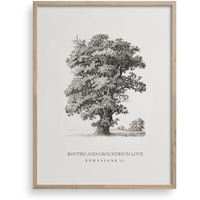 Twodays Christian Wall Art  Rooted And Grounded In Love Bible Verses Room Decor  Large Scripture Painting  Ephesians 3:17 Religious Poster  Vintage Tree Artwork For Home. (12"" X 16""  Unframed)