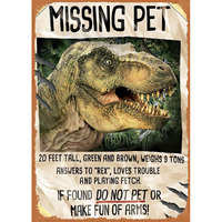 Missing Pet Jura Park 8 X 12 Inches - Vintage Metal Tin Sign For Home Bar Pub Garage Decor Gifts