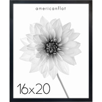 Americanflat 16X20 Picture Frame With Polished Plexiglass - Soho Collection - Gallery Style Deep Molding Frame For Wall Display - Black