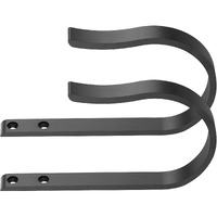 Lwiiom Blackcurtain Drapery Holdbacks 2Pcs Solid Aluminum U Shaped Wall Mounted Curtain Tiebacks
