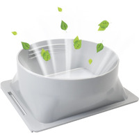 Nwestun 5.9 Inch Portable Air Conditioner Exhaust Hose Coupler Window Adapter A/C Connector  Portable Ac Hose Connector  Suit For Air Conditioning Exhaust Port (Square)