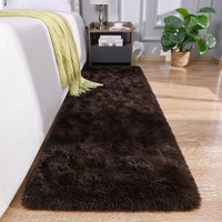 Detum Dark Brown Runner Rug 2X6 For Hallyway Entryway Kitchen Fluffy Area Rugs For Bedroom Soft Kids Room Rugs Machine Washable Nonslip Carpets Modern Home Decoration