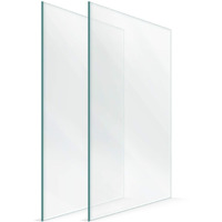 Framestarr 5X7 Glass (Crystal Clear  2 Pack)  Picture Frame Replacement Glass For 5 X 7 Picture Frames  Real Glass Cover Sheets