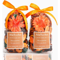 Alatyche Fall Potpourri Bags  Citrus Orange Scented Potpourri Bowl Filler Autumn Potpourri Dried Flower Home Fragrance Sachet  Harvest Vase Decor-Mini