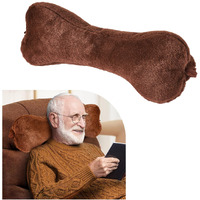 Vcomsoft Adjustable Headrest Pillow For Recliners And Armchairs - Velvet Cushion For Neck Support And Pain Relief (Cream)