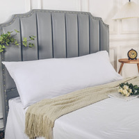 Nexhome Pro Body Pillow Pillowcase 100% Organic Cotton Pillow Cover  Envelope Closure Linen Feel Textured Natural  Soft And Durable  Premium Cooling Pillow Cases For Bed 1Pc (20X54 Inch  White)