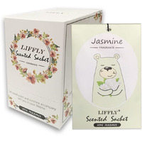 Liffly 14 Packs Jasmine Scented Sachets Bag For Drawer And Closet Xmas Gift 15 Scents Optional