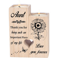 Double Sided Printing  Aunt Gifts Candle Holders  Aunt Gifts From Nieces And Nephews  Best Aunt Ever Gifts  Mothers Day Christmas Birthday Gifts For Aunt