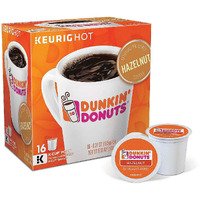Dunkin' Hazelnut Coffee 16 Count K-Cup Pods (Packaging May Vary)