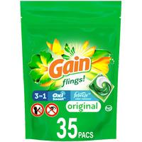Gain Flings Laundry Detergent Soap Pacs  Original  35 Count