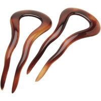 France Luxe Large Hair Pin Pair - Tortoise