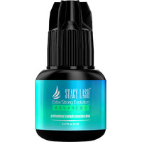 Stacy Lash Extra Strong Evolution Advanced Eyelash Extension Glue (0.17Fl.Oz/5Ml)/ 1Sec Dry /6Weeks Retention/Black Adhesive/Professional Supplies