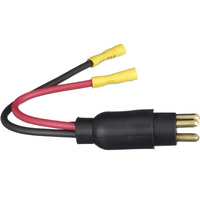 Seachoice Trolling Motor Plug  Straight  Male  Motor Side  6 In. Lead Wires