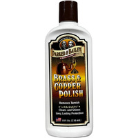 Parker & Bailey Brass And Copper Polish - Brass Polish Cleaner Copper Cleaner And Polish Tarnish Remover Metal Polish Cream For Polishing Antique Decor Pans Furniture 8 Oz Bottle