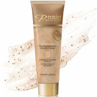 Premier Dead Sea Exfoliating Face Scrub & Face Wash Classic Para-Pharmaceutical Micro Grains Face Scrub Face Cleanser Witch Hazel Jojoba Oil Skin Care Non-Drying Aromatherapy Scientific Concept 4.25Fl