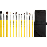 Bdellium Tools Professional Makeup Brush Studio Series - Eyes 12Pc. Brush Set With Roll-Up Pouch
