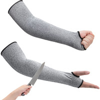 Arcliber Cut Resistant Garden Sleeves Level 5 Protective Arm Gardening Sleeves For Men & Women With Thumb Hole  18 Inch Arm Guards For Thin Skin  Gardening  Cutting  Pet Grooming