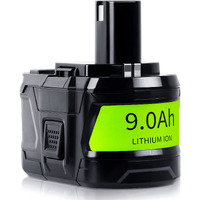 ?Upgrade!? Calihutt 18V 9.0Ah Replace Battery For Ryobi One+ Plus 18V Battery High Capacity 18V Lithium-Ion Battery P102 P104 P105 P106 P108 P107 P109 For Cordless Power Tools