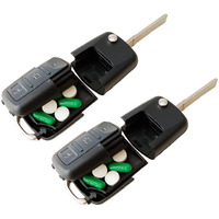 Fake Car Key Safe (2 Pack) - Ultra Realistic Keys Diversion Safe - Hidden Secret Compartment Decoy Car Key Fob - Hide And Store Money Waterproof Storage Cash Holder Container Lock