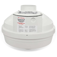 Festa Radon Amg Prowler Radon Fan - Quiet And Energy Efficient 221 Cfm Radon Mitigation System Inline Fan - 3"" Electric Inline Fan - Made With Glass Reinforced Poly-Resin - White