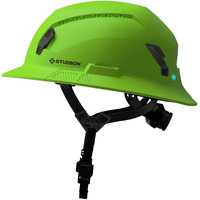 Studson Shk-1 Full Brim Safety Helmet: Ansi/Isea Z89.1 Type Ii Compliant (R 2019)  Lightweight & Breathable  Nfc Emergency Contact Chip  One Size  Class C & E Protection (Vented  Carbon)