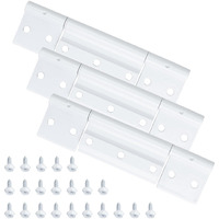 Palpitatec Storm Door Hinges Replacement Fits For Larson Screen Door Hinges  Extruded Aluminum Door Hinge Kit White 3 Piece