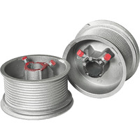 Blesseras Garage Door Cable Drums 400-144 Up To 12 Ft. High Door - Standard Lift Drum For Mounting Shaft 1'' / Max Cable Size 1/8'' /Max Door Weight 750 Lbs 1 Pair (Left/Right)