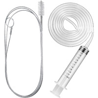 Gisafai 3 Pcs 36'' Refrigerator Cleaning Kit Compatible With Water Line For Refrigerator 1.5M Flexible Refrigerator Scrub Brush Flexible Feeding Tube Brush For Refrigerator Dispenser