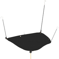 Tredre Ceiling Leak Diverter Drain Tarp Heavy Duty Roof Ceiling Leak Drip Black 5' X 5'