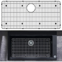 27-1/2"" X 13-1/2"" X 1-1/4"" Sink Protectors For Kitchen Sink - Sink Bottom Grid - Stainless Steel Sink Protector - Sink Grate For Bottom Of Kitchen Sink - Kitchen Sink Rack