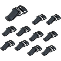 Rannb Toggle Latch Mini Size Stainless Steel Latch For Toolbox  Cases  Chests - 10Pcs