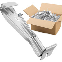 5"" 25 Pack Gutter Hangers  Heavy Duty Hidden Rain Gutter Brackets Fastener With Pre-Inserted Screw  Aluminum Gutter Brackets For Repairing Sagging Rain Gutters