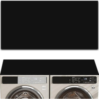 54'' X 27'' Washer And Dryer Covers For The Top  Non-Slip Washing Machine Cover  Diatomite Washer Dryer Top Protector Mat For Laundry Kitchen Home Black