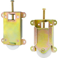 Sliding Mirror Closet Door Rollers Replacement Hardware Fits Contractors Part #W8020C Or Hard 1775 Wardrobe Doors Wheels  1-1/2"" Durable Pom Concaved Ball Bearing Wheel  2 Pack