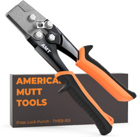 American Mutt Tools Snap Lock Punch - Gutter End Cap Crimper Tool - Snap Lock Tool For Sheet Metal  Gutter Installation Tools  Gutter Crimping Tool  Gutter Tools  End Cap Crimper For Gutters