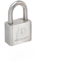 Magmaus Pdl/40 Heavy Duty Lock With 3 Keys - [Stainless Steel] Weatherproof Padlock For Outdoor Use - Ideal For Storage Unit  Shipping Container  Gate